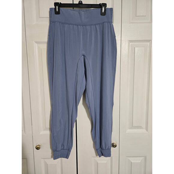 Lululemon size 10 women's athletic thin blue joggers - Picture 1 of 10
